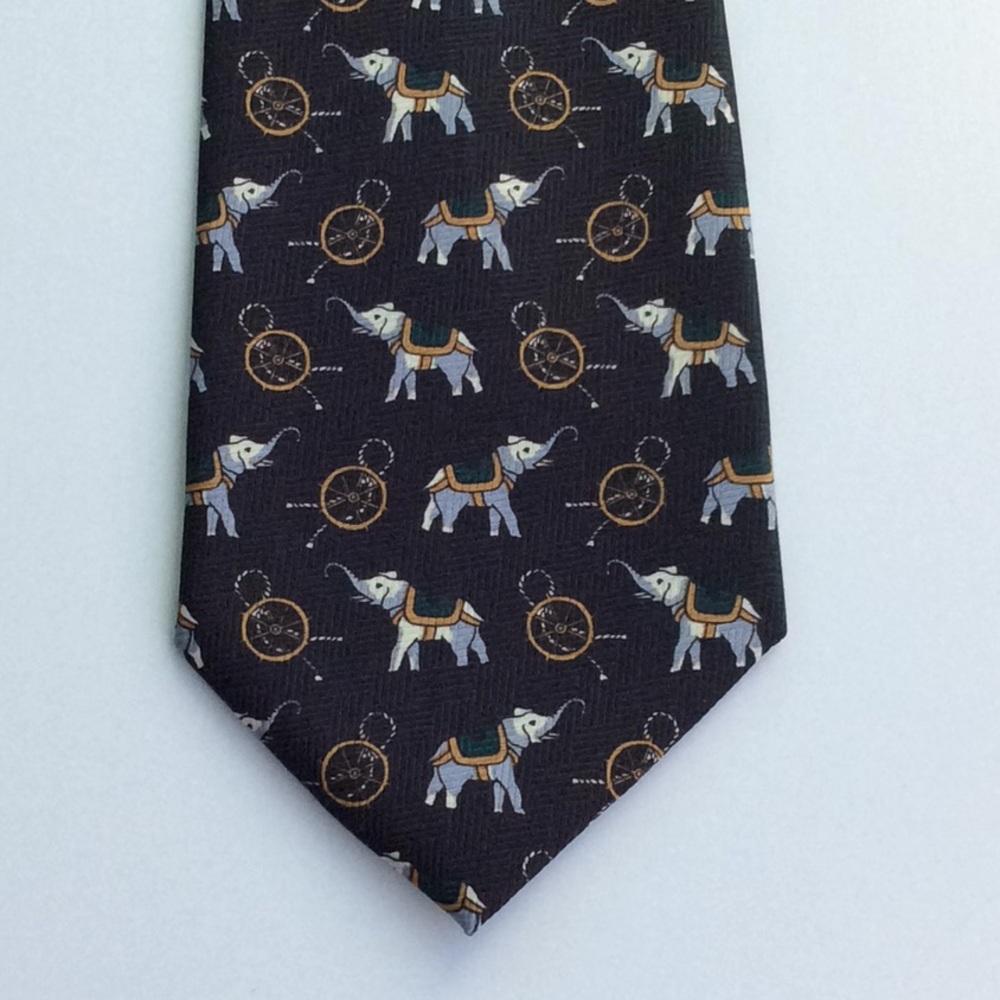 Black Tie with Elephants